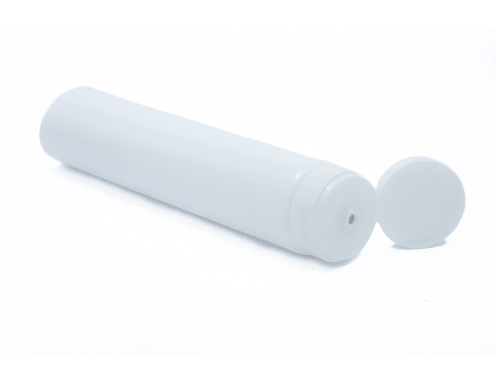 Colapsible blanco de 50 mm a 200 mm para tapa clic top de boca abierta 